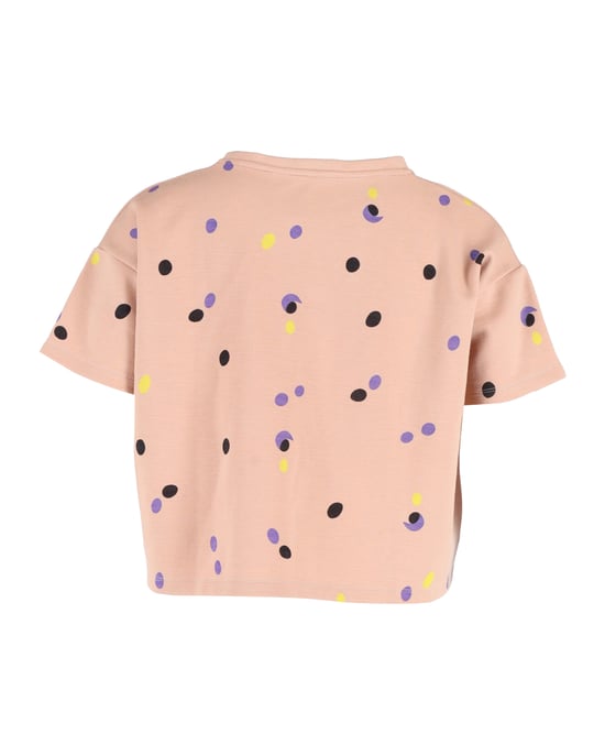 Marni crop T-shirt met stippen in perzikkleurig katoen - Image 3