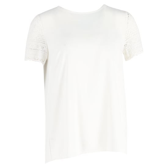 Michael Kors – Vit bomulls-t-shirt med kort ärm och rund hals - Image 1