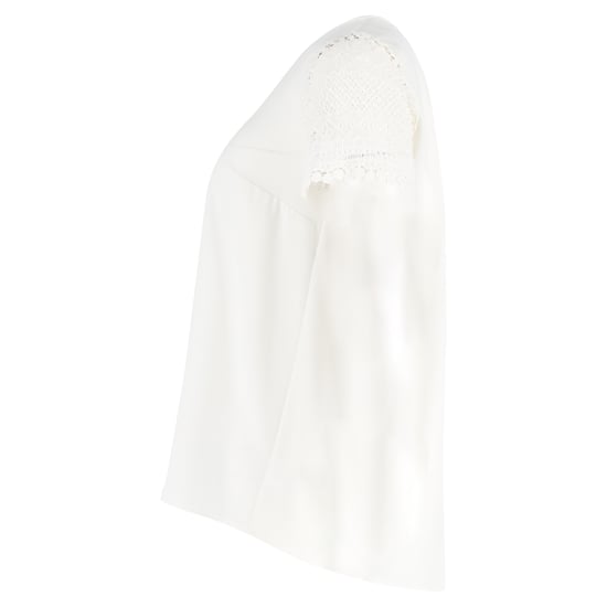Michael Kors – Vit bomulls-t-shirt med kort ärm och rund hals - Image 2