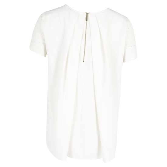 Michael Kors – Vit bomulls-t-shirt med kort ärm och rund hals - Image 3