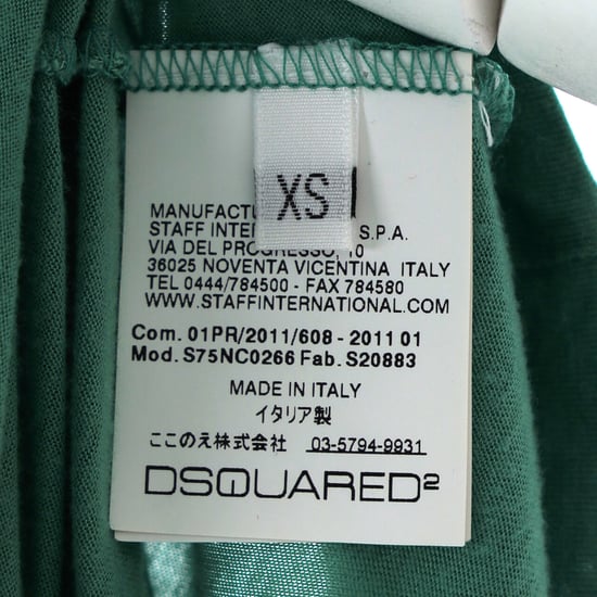 Dsquared2 Ärmlös Linne i Grönt Bomull - Image 5