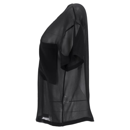 Helmut Lang doorschijnende Ghost top in zwarte zijde - Image 2