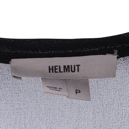 Helmut Lang doorschijnende Ghost top in zwarte zijde - Image 4