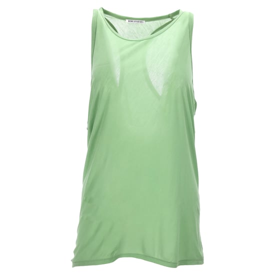 Acne Studios mouwloze tanktop met ronde hals in groene lyocell - Image 1