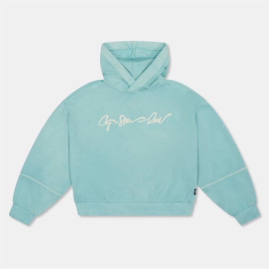 Girls G Star Ovs Hoodyd Sw G in Lichen Green - Image 1