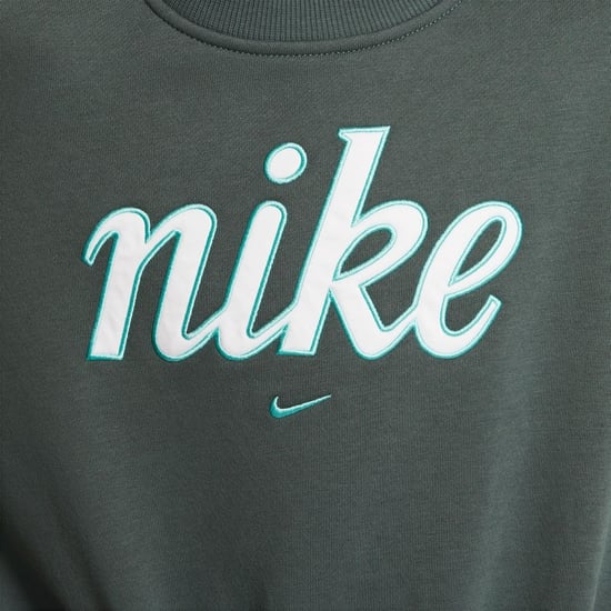 Girls Nike G Nsw Clb Flc B in Vintage Green/G - Image 4