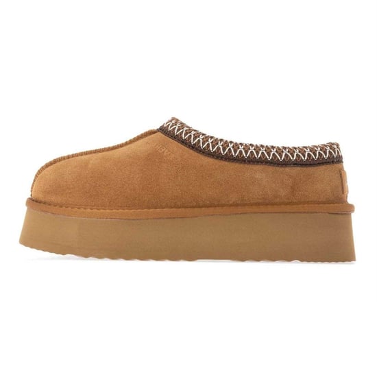 EverAu Kvinnors Wonga Cow Suede Plattform Tofflor (Kastanj) - Image 3