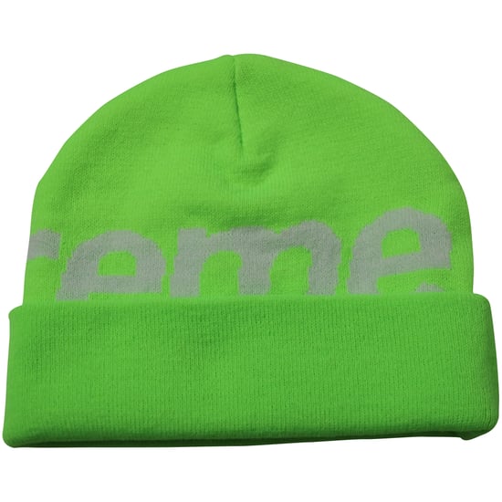 Supreme Big Logo-mössa i neongrön bomull - Image 3