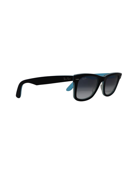 Ray-Ban RB2140 Original Wayfarer 901 zonnebril in blauw acryl - Image 2