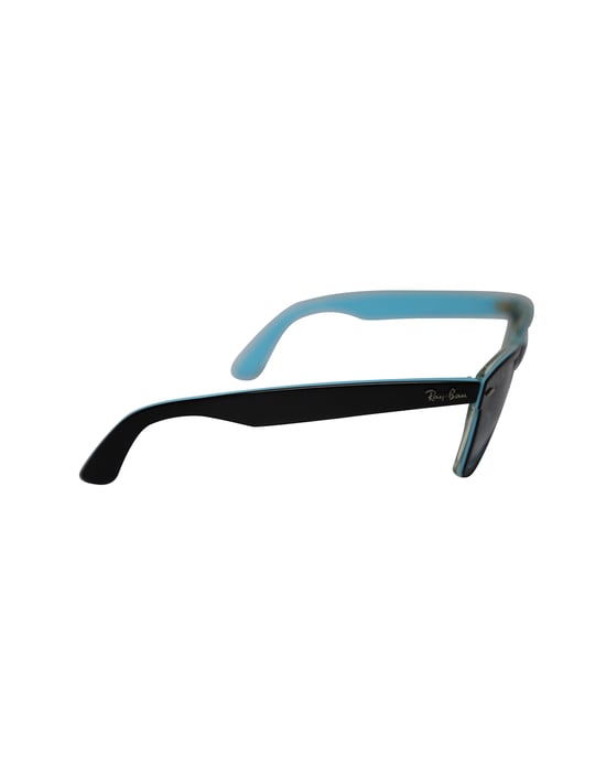 Ray-Ban RB2140 Original Wayfarer 901 zonnebril in blauw acryl - Image 6