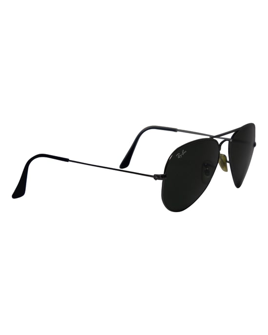 Ray-Ban Classic Aviator Sunglasses in Black Metal - Image 3
