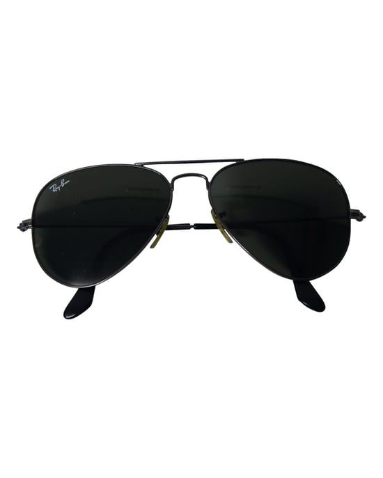 Ray-Ban Classic Aviator Sunglasses in Black Metal - Image 5