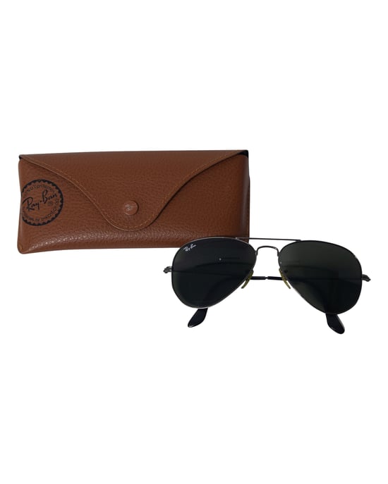 Ray-Ban Classic Aviator Sunglasses in Black Metal - Image 6