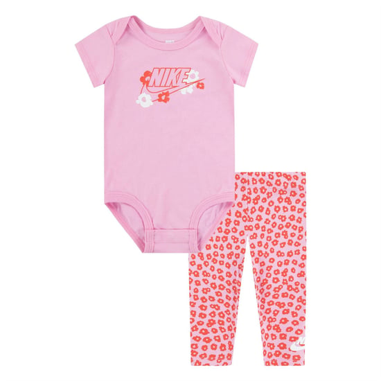 Girls Nike Floral Bodysuit in Pink Rise - Image 1