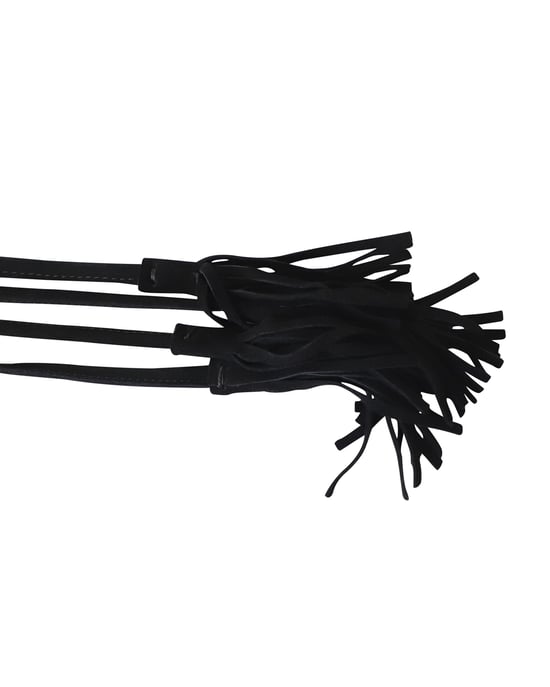 Maje Azalea Tassel Belt in Black Suede - Image 4