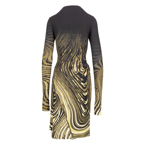 Roberto Cavalli jurk met dierenprint en ritssluiting aan de voorkant - jaren 2000 - Image 3