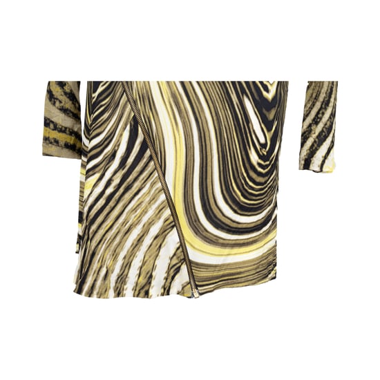 Roberto Cavalli jurk met dierenprint en ritssluiting aan de voorkant - jaren 2000 - Image 6