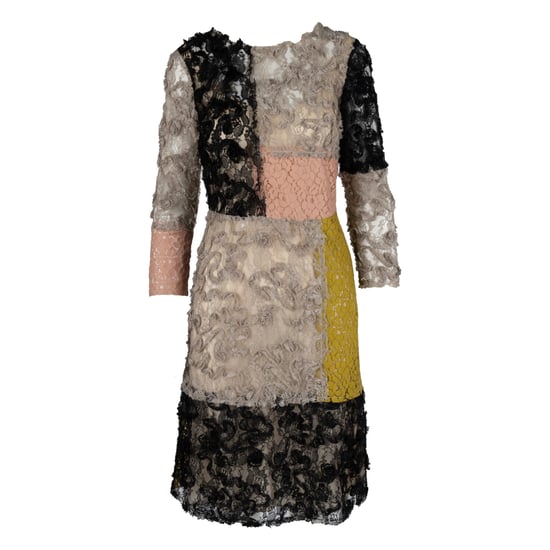 Moschino billig och elegant färgblocksklänning i spets - 10-talet - Image 1