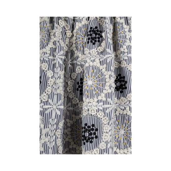 Moschino billig och elegant broderad randig midiklänning - 10-talet - Image 5