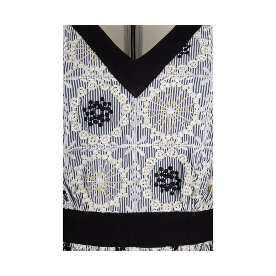 Moschino billig och elegant broderad randig midiklänning - 10-talet - Image 6