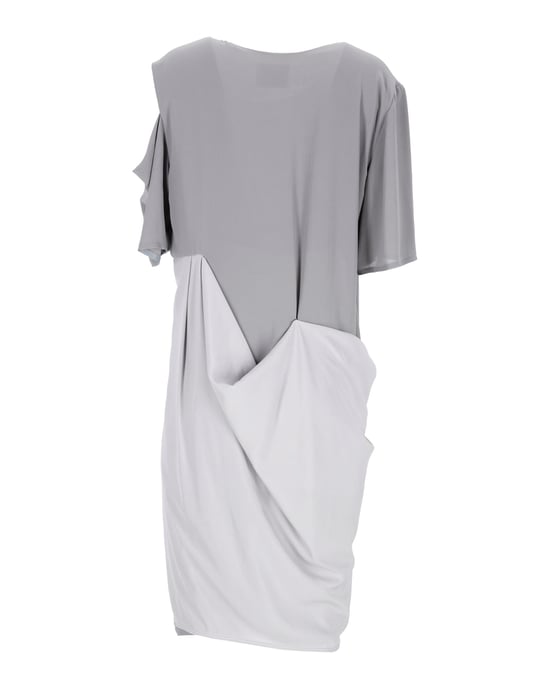 Acne Studios Asymmetrisk Draperad Klänning i Grå Polyester - Image 3