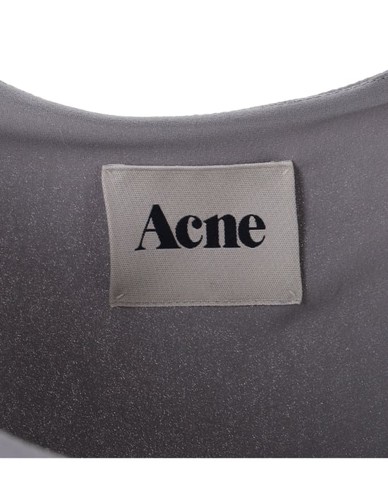 Acne Studios Asymmetrisk Draperad Klänning i Grå Polyester - Image 4