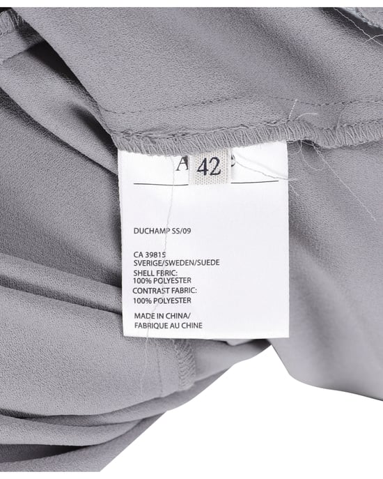 Acne Studios Asymmetrisk Draperad Klänning i Grå Polyester - Image 5