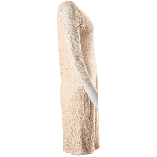 Diane Von Furstenberg Zarita kanten jurk met lange mouwen in beige rayon - Image 2