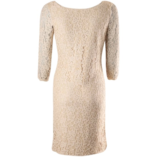 Diane Von Furstenberg Zarita kanten jurk met lange mouwen in beige rayon - Image 3