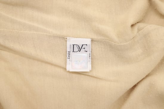 Diane Von Furstenberg Zarita kanten jurk met lange mouwen in beige rayon - Image 5