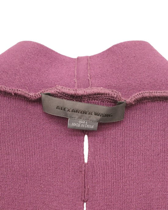 Alexander Wang – Klänning med utskuren bodycon i vinröd viskos - Image 4