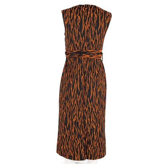 Diane Von Furstenberg Ärmlös Omlottklänning i Orange Polyester - Image 6