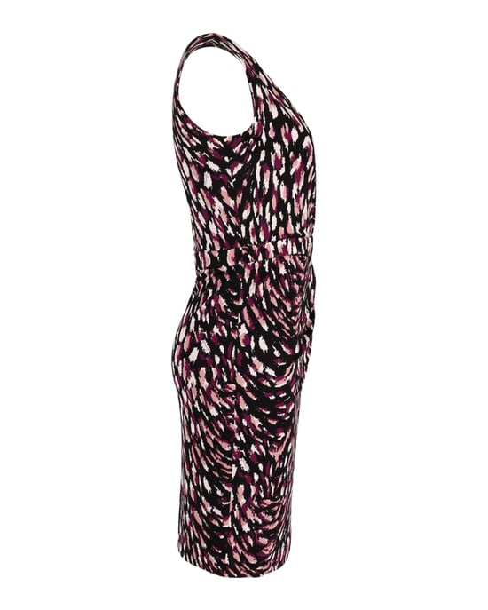 Gucci Printed Wrap Front Dress in Multicolor Viscose - Image 3