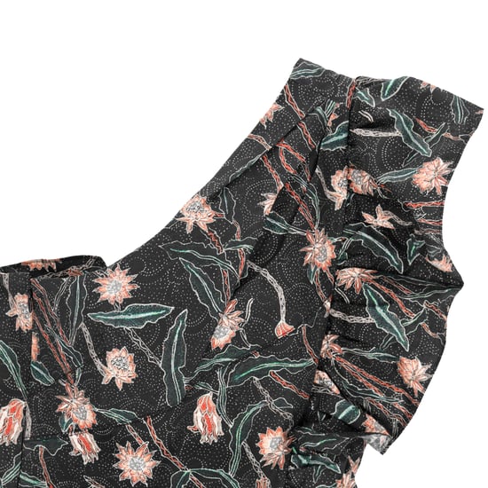 Isabel Marant mini-jurk met één schouder in lavendelkleur met bloemenprint van katoen - Image 2