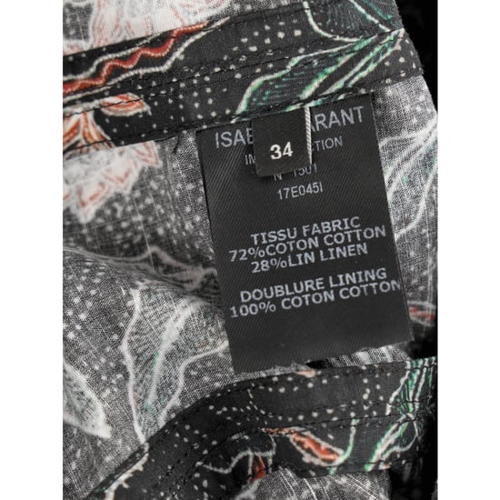 Isabel Marant mini-jurk met één schouder in lavendelkleur met bloemenprint van katoen - Image 4