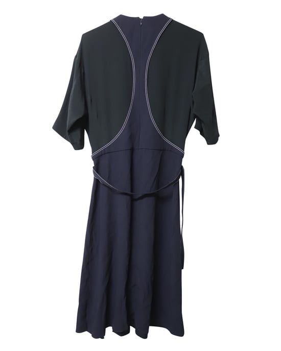 Marni jurk met contrasterende stiksels en panelen in veelkleurige viscose. - Image 4