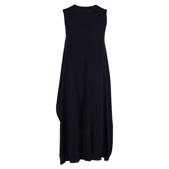 See by Chloé jurk met zijsplit in marineblauwe wol - Image 3