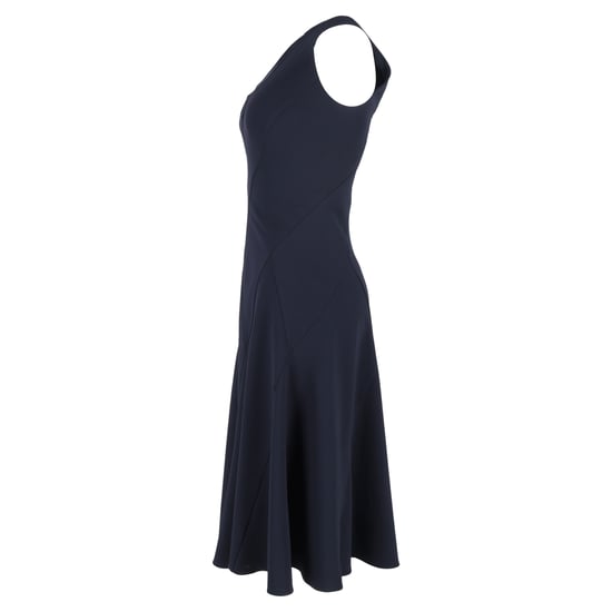 Theory Böjd Söms Midi Ärmlös Klänning i Marinblå Polyester - Image 2