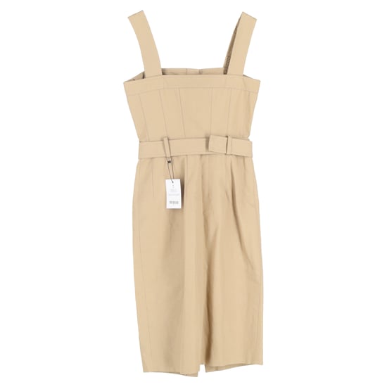 Alexander McQueen midi-jurk van beige katoen - Image 2