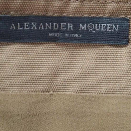 Alexander McQueen midi-jurk van beige katoen - Image 3