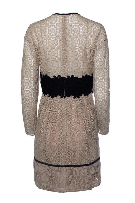 Burberry, SS16 Cocktail midi dress in beige lace - Image 2