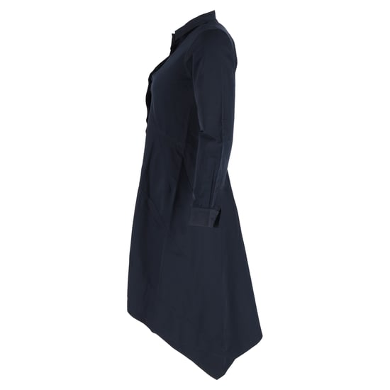 Jil Sander Shirt Dress in Navy Blue Cotton - Image 2