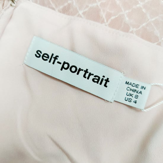 Självporträttsklänning i spets i rosa polyester - Image 4