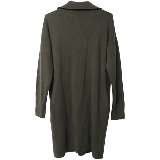 Joseph Oversized Stickad Klänning i Mörkgrön Ull - Image 5