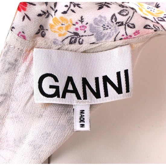 Ganni – Blommig midiklänning i flerfärgad bomull - Image 4
