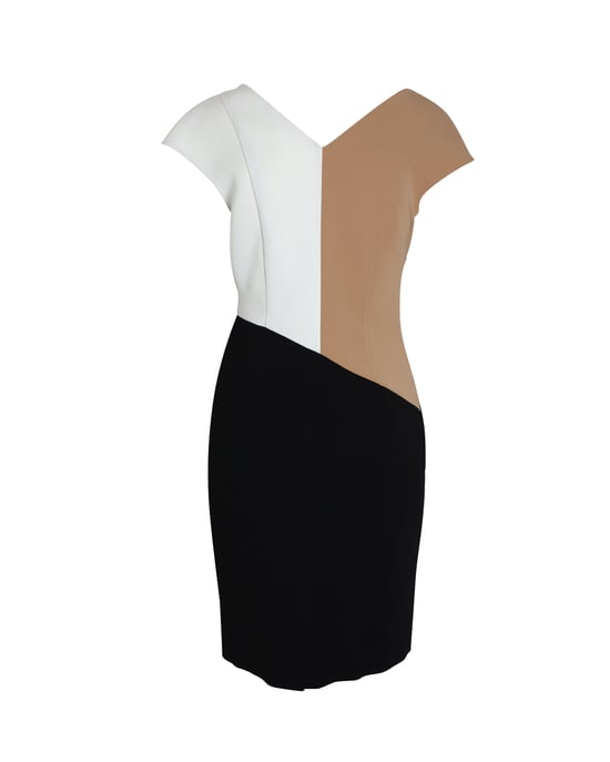 Diane Von Furstenberg Färgblocksklänning i Flerfärgad Triacetat - Image 3