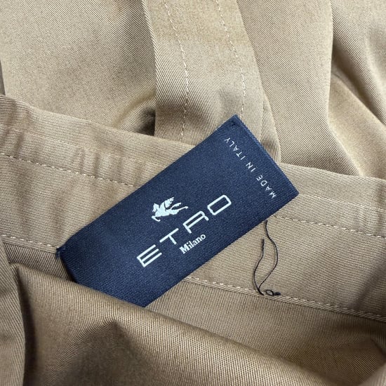 Etro Klänning Med Pocketdetalj I Brun Bomull - Image 4
