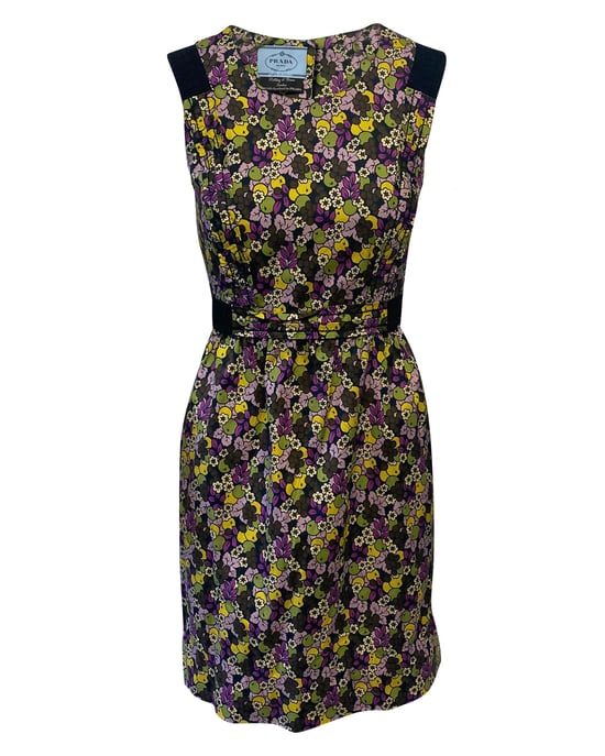 Prada Holliday & Brown bloemenjurk van veelkleurig polyester - Image 3