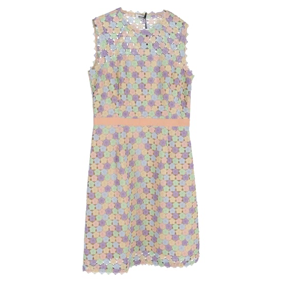 Moschino Cheap and Chic Floral Makramé Klänningskjol i Mångfärgad Polyester - Image 1