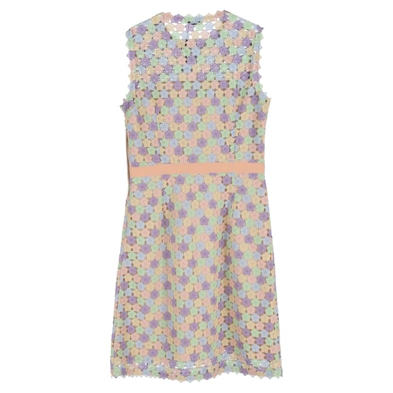 Moschino Cheap and Chic Floral Makramé Klänningskjol i Mångfärgad Polyester - Image 2